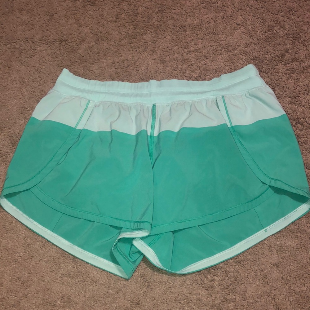 Lululemon Speed Shorts Light Green / Green Size 10